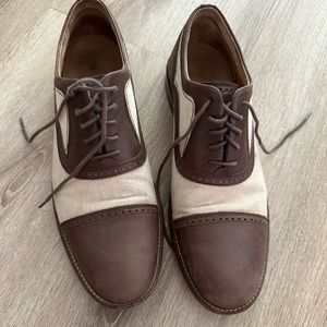 Cole Haan used leather and canvas dress shoe